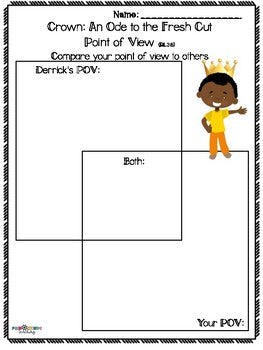 Crown: An Ode to the Fresh Cut Book Activities - Point of View