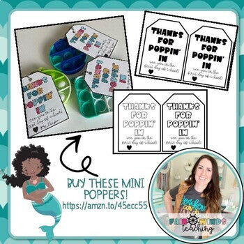 FWT Members Only! YOU ARE Thanks for Poppin' By Gift Labels