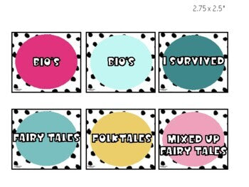 Book Box BinscClassroom Library Labels