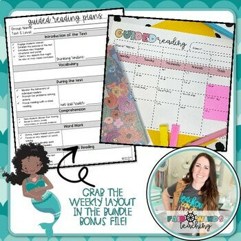 FWT Members Only! Guided Reading Lesson Plan Template