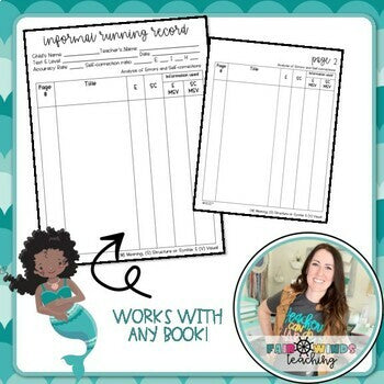 Informal Running Record Template