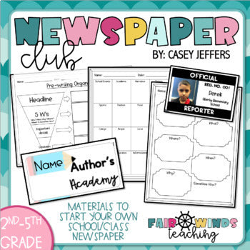 Student Newspaper Template Printable