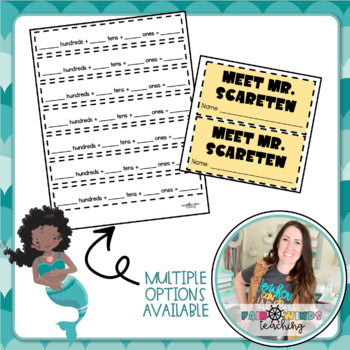 ScareTENS Base Ten Friends © (Place Value Activity & Class Scoot) October Bonus