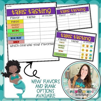 Takis Tasting Cards - Valentine's Day Party FUN or Opinion Writing