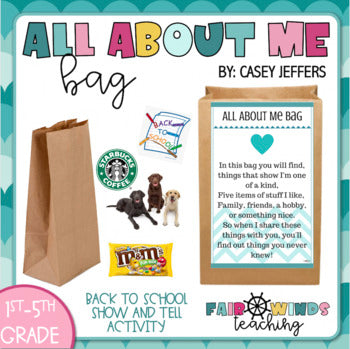 All About Me Bag - Back to School Show & Tell Activity