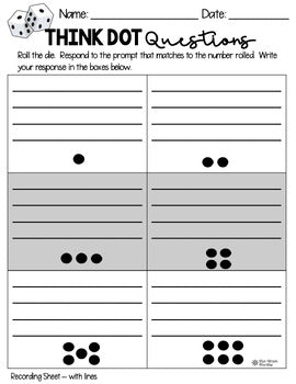 Discussion Dots - Critical Thinking Questions (Editable)