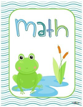 FWT Members Only! Teacher Binder Covers - Frog Theme