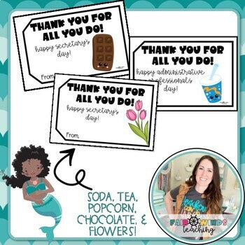FWT Members Only! Happy Administrative Professionals Day Gift Tag (Secretary Day)
