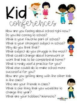 Kid Conference - Conferences with your Students
