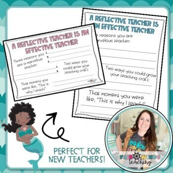 New Teacher Reflection Form