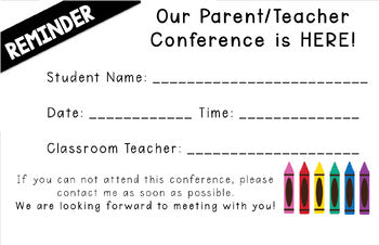 Parent Teacher Conference Bundle