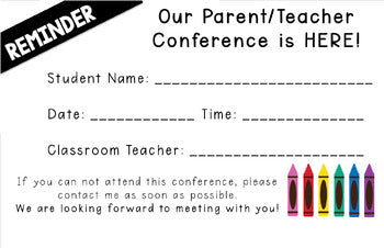 FWT Members Only! Parent Teacher Conference Bundle