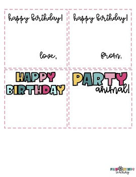 student birthday gift tags