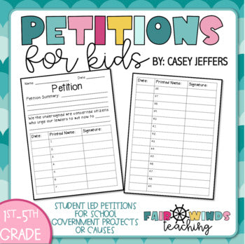 FWT Members Only! Petitions for Kids