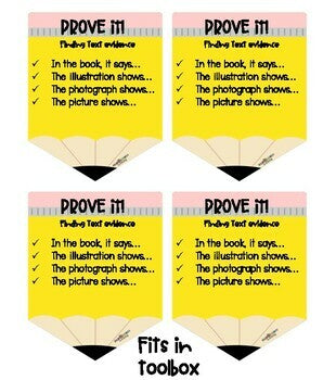 Prove it! Poster Pencil (Text Evidence tool)