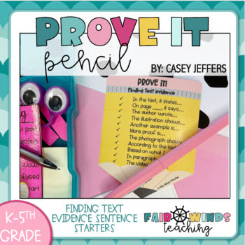 Prove it! Poster Pencil (Text Evidence tool)