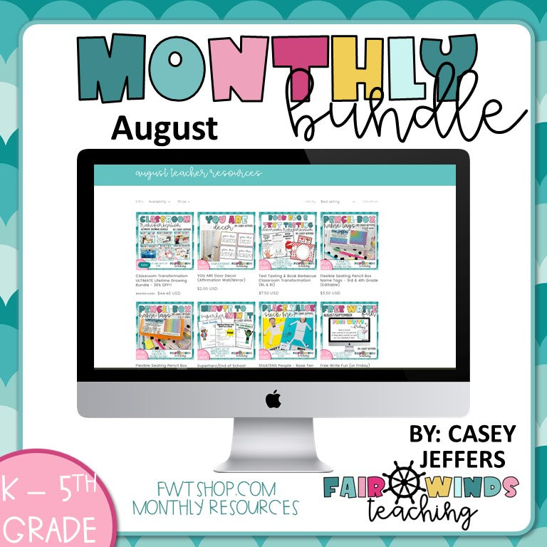 August Classroom Resources Bundle