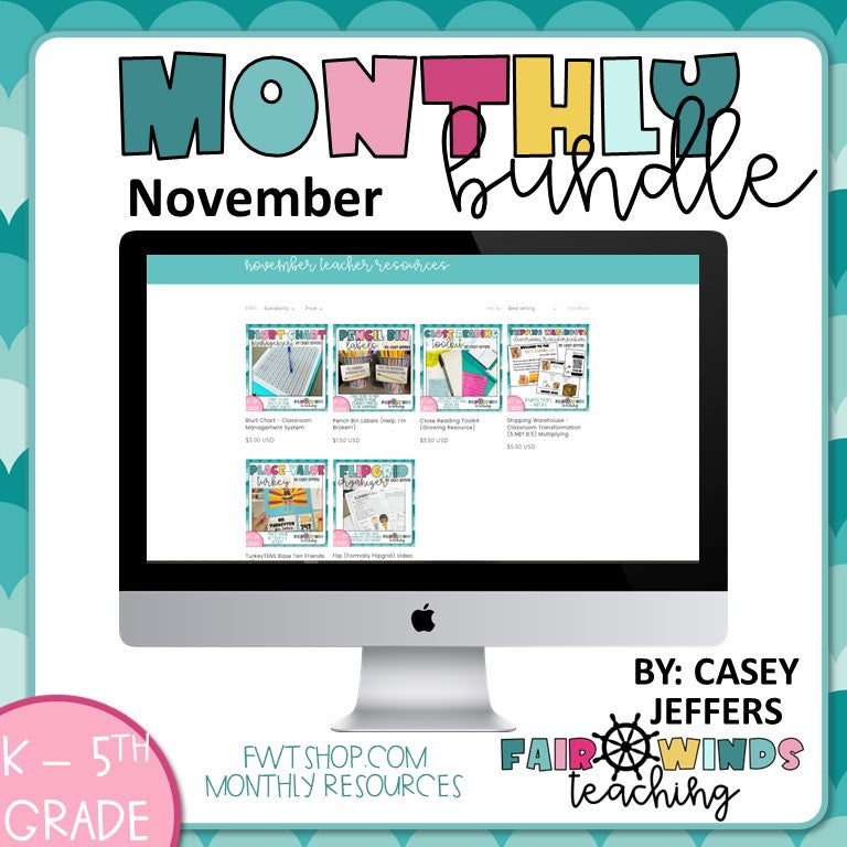 November FWT Classroom Resource Bundle!