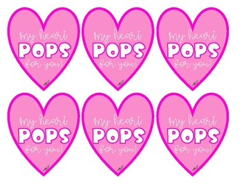FWT Members Only! Valentine's Day Lollipop Card Label