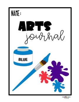 Arts Integrated Journal Cover and Tabs (STEAM, Science & Social Studies)