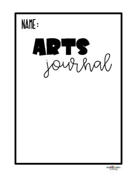 FWT Members Only! Arts Integrated Journal Cover and Tabs (STEAM, Science & Social Studies)