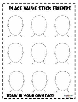 FWT Members Only! StickTENS People - Base Ten Friends © (Place Value & Class Scoot) - August
