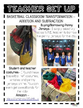 Basketball Addition and Subtraction Classroom Transformation