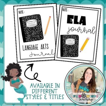ELA Journal Cover & Tabs (Tabs Editable)