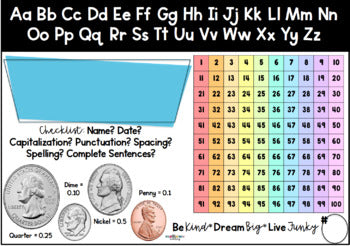 Flexible Seating Pencil Box Name Tags - 1st & 2nd Grade (Editable)