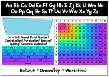 Flexible Seating Pencil Box Name Tags - 3rd & 4th Grade (Editable)