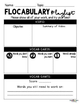 FWT Members Only! Flocabulary Accountability Playlist