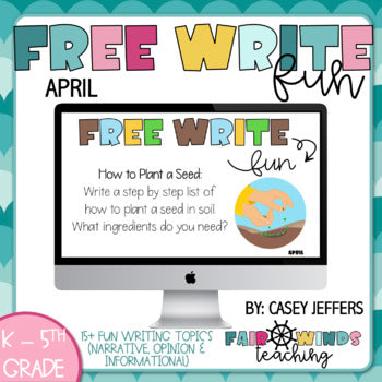 Work Express Write4fun Free Write Fun (or Friday) Writing Slides - April – Fair Winds Teaching