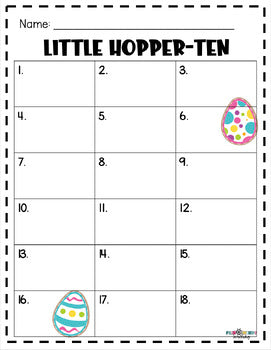 Little HopperTEN Base Ten Friends © (Place Value Activity & Class Scoot) April