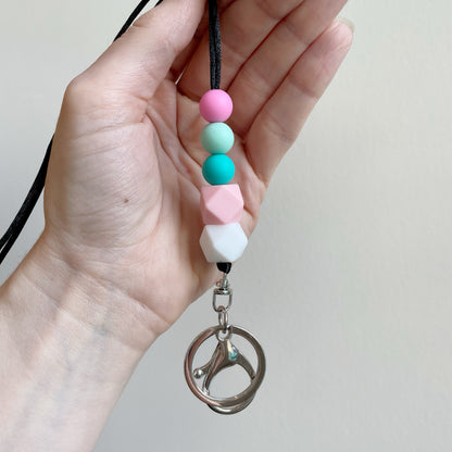 The Tiffany - Silicone Beaded Lanyard
