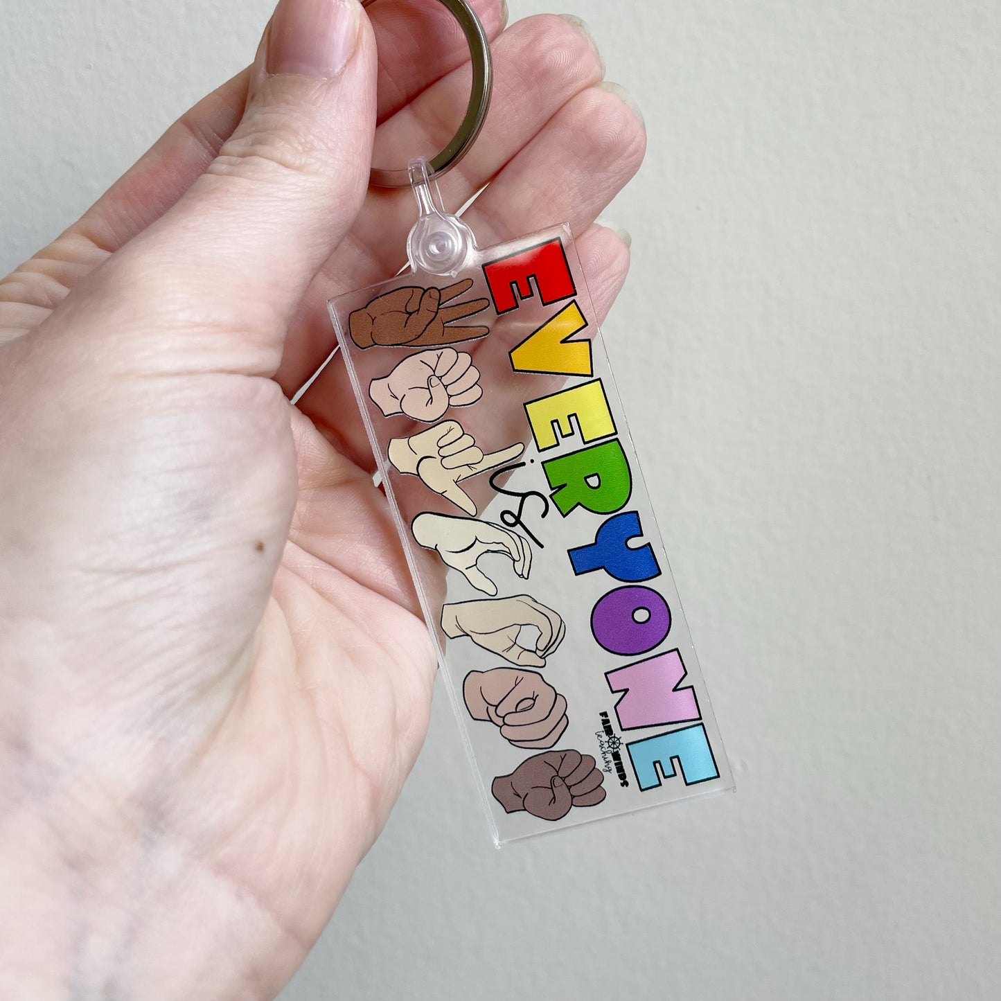 Everyone is Welcome Keychain