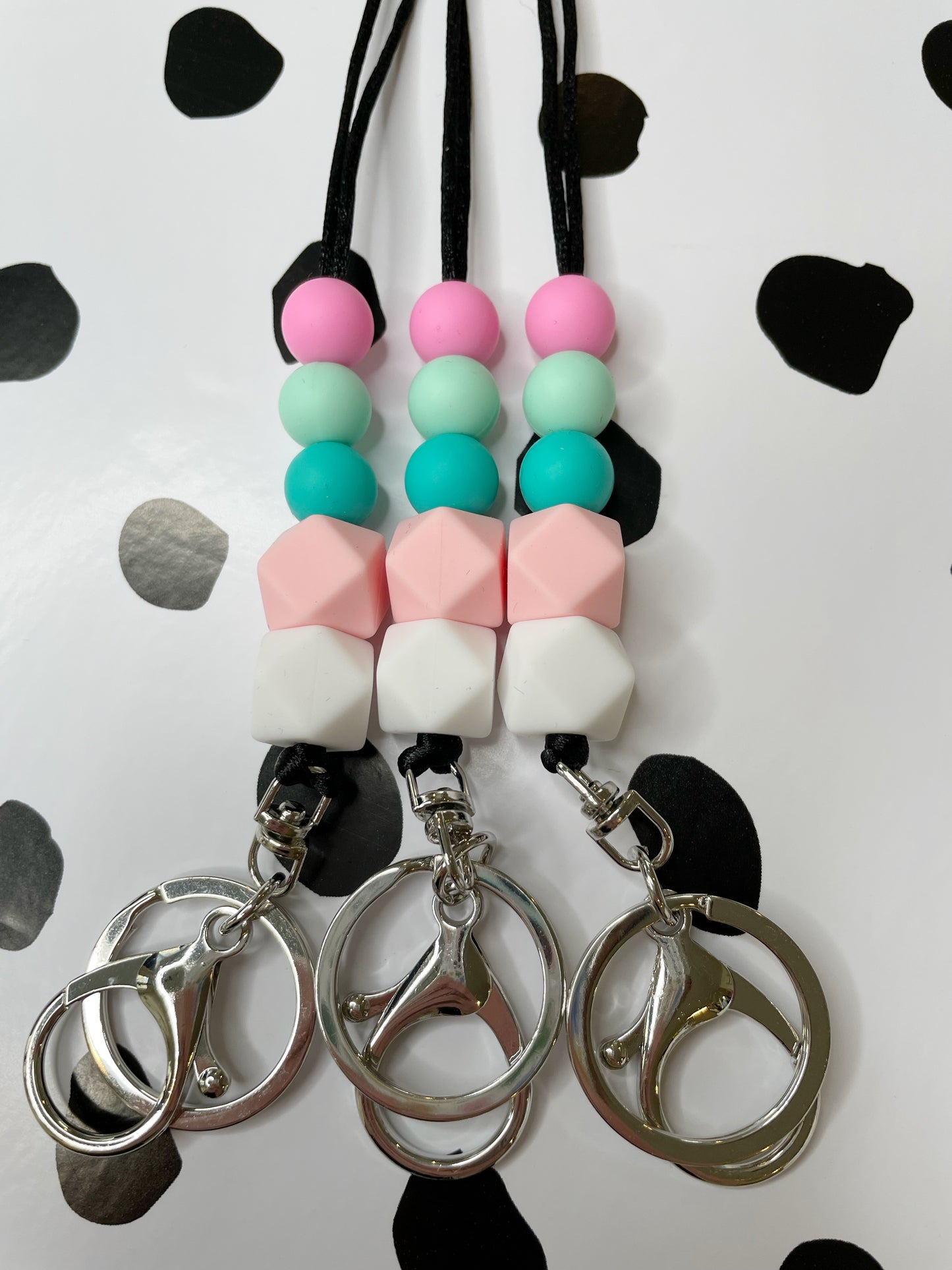 The Tiffany - Silicone Beaded Lanyard