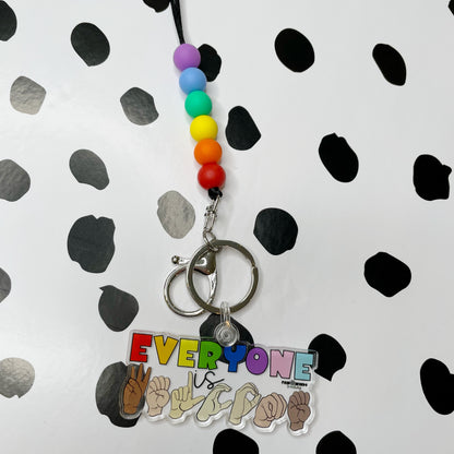 Everyone is Welcome Keychain & Lanyard Combo