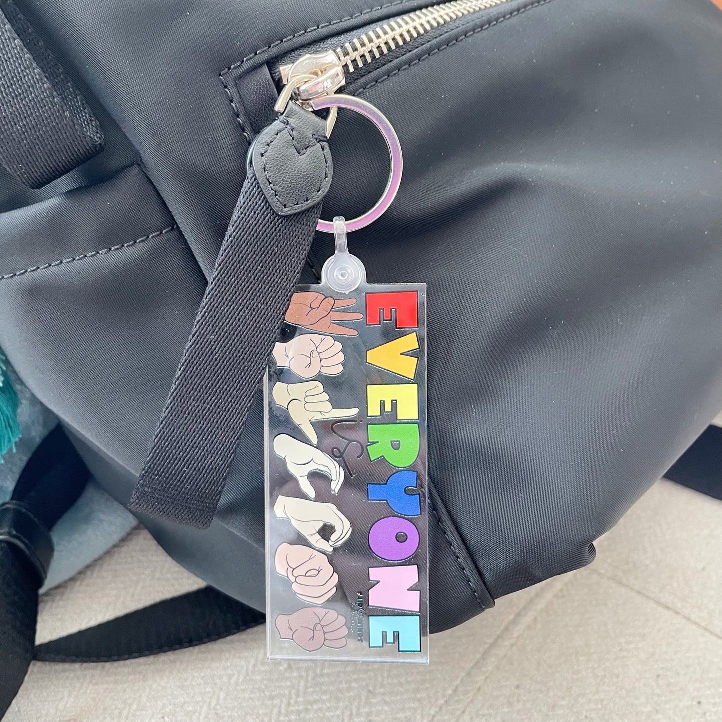 Everyone is Welcome Keychain