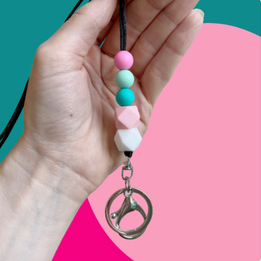 The Tiffany - Silicone Beaded Lanyard