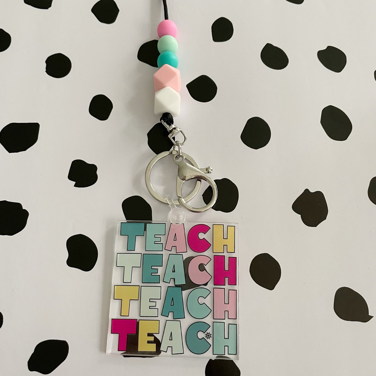 The Tiffany - Silicone Beaded Lanyard