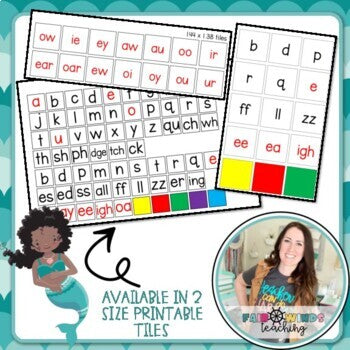 Letter Tiles Word Building Mat (Printable)