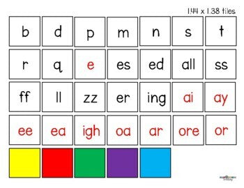 Letter Tiles Word Building Mat (Printable)