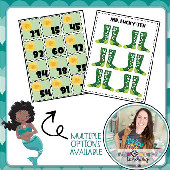 FWT Members Only! LuckyTENS Base Ten Friends © (Place Value Activity & Class Scoot) March