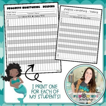 FWT Members Only! Record of Book Reading Progress Form (Progress Monitoring)