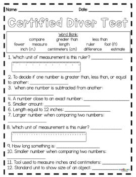 Measurement Shark Themed Classroom Transformation (2.MD.A1-4)