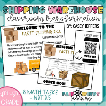 Shipping Warehouse - Classroom Transformation (5.NBT.B.5) Multiplying