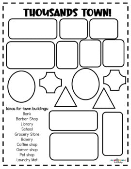 Thousands Town - Base Ten Friends © (Place Value & Class Scoot) - Bonus