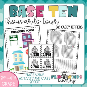 Thousands Town - Base Ten Friends © (Place Value & Class Scoot) - Bonus