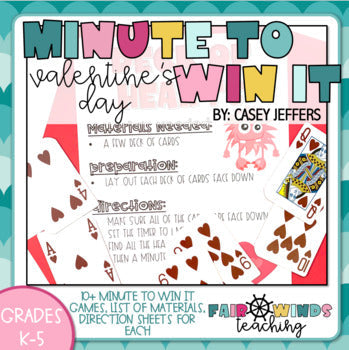 FWT Members Only! Valentine's Day Themed Minute to Win it Games - STEM Challenges